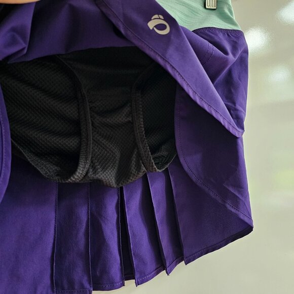 Pearl Izumi Athletic Skirt With Built-In Mesh Unders, Purple Teal, Pleats Size S - Picture 4 of 11